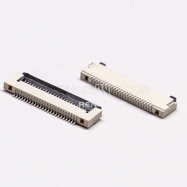 FPC FFC Socket 0.5mm Horizontal Type and Dual Contact Style without Lock