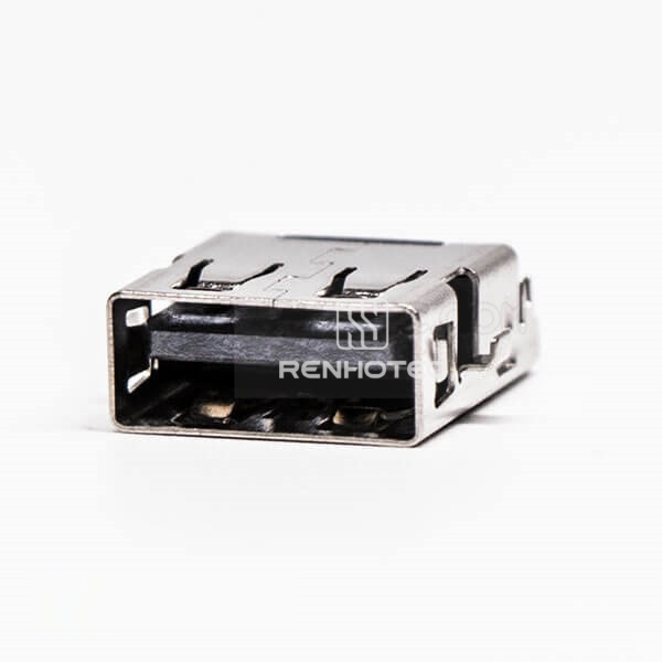 USB2.0 Through Hole Mount Female Type A 90° Reverse for PCB