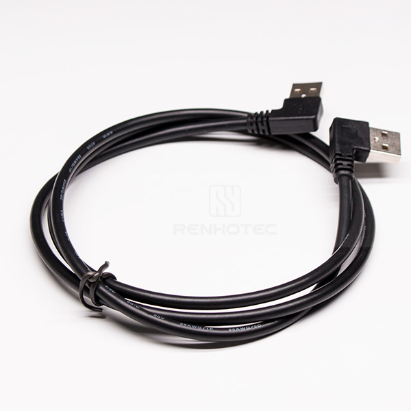 Angled Type A USB Conversion Cable A Type Male to Male 90 Degree 1m