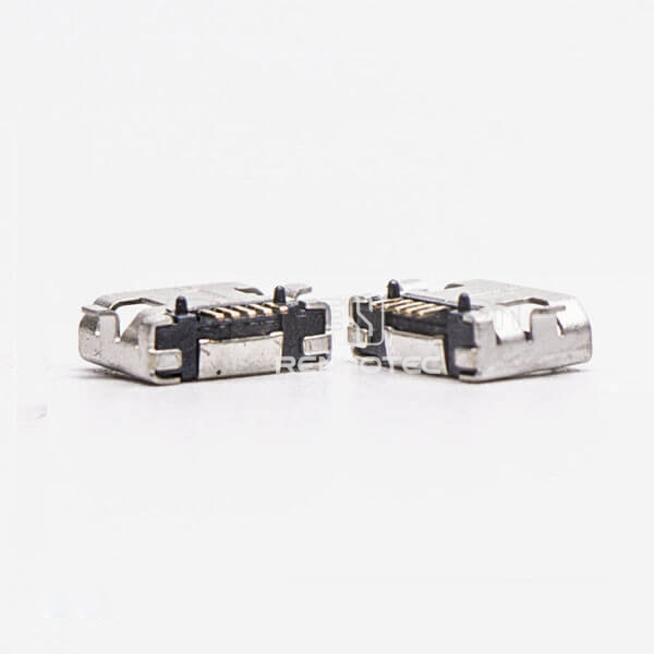 USB Micro Female 5 Pin SMT Type 180 Degree for PCB Mount