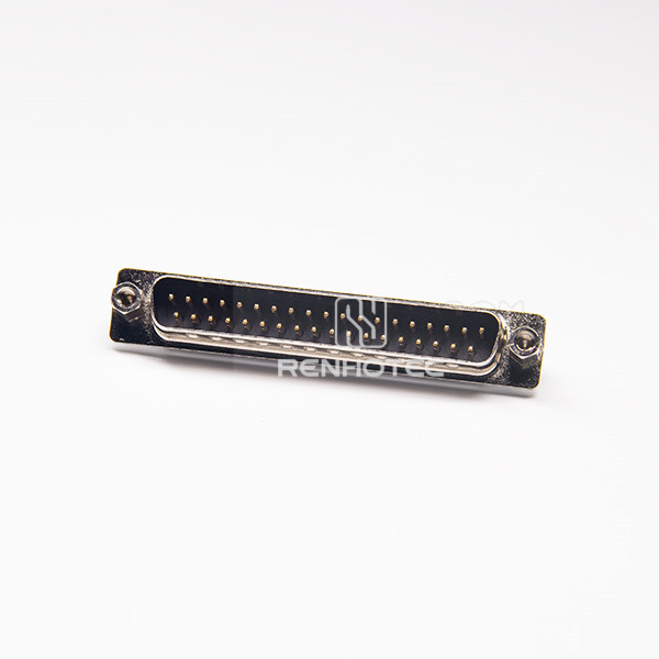 D-SUB 37 Pin Male Connector Solder Type Connectors With Nut Connector