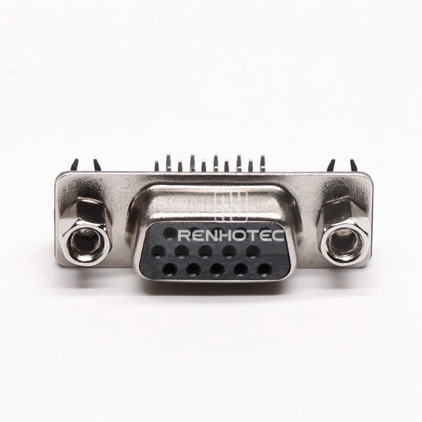 DB 15 90° Female High Density Staking Type Through Hole for PCB Mount