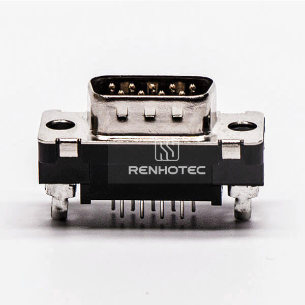 9 Pin D-SUB Male Straight Through Hole for PCB Mount Connector
