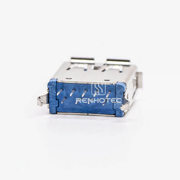 USB 3.0 Female Connector Type A Straight Through Hole