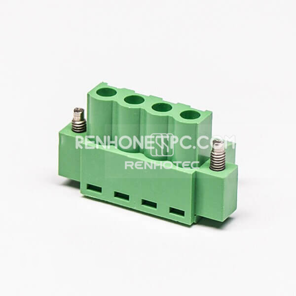 Terminal Block Plugs Clamp Type 4pin 180 Degree Connector