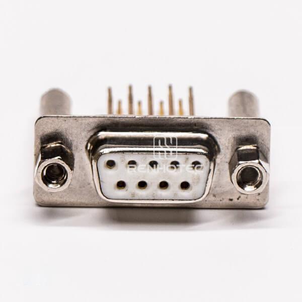 DB 9 PCB Mount Straight staking Female Type Through Hole for PCB Mount