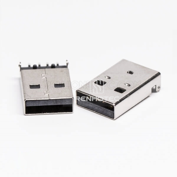 USB Type A SMT Connector Male Offest Type for PCB Mount