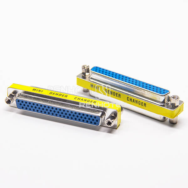 D-SUB Connector 62Pin Female To Female High Density D-SUB Metal Straight
