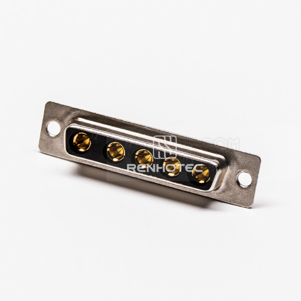 D-SUB Power Connector Solder Type 5W5 Female Straight Cable Connector