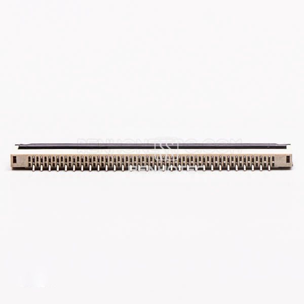 FFC FPC Connector 1.0mm Pitch 30 Pin Bottom Contact Style Front Flip Straight Socket 2.0H
