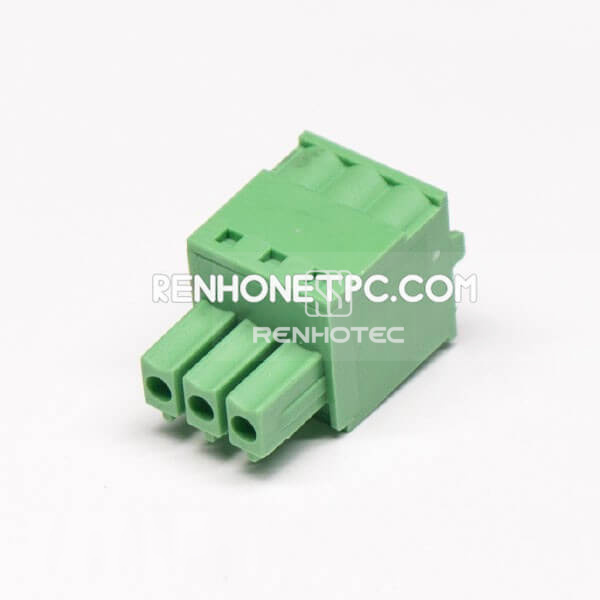 Spring Pluggable PCB Connector Spring Straight Green Crimp,Cable Connector