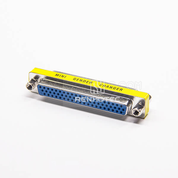 D-SUB Connector 62Pin Female To Female High Density D-SUB Metal Straight