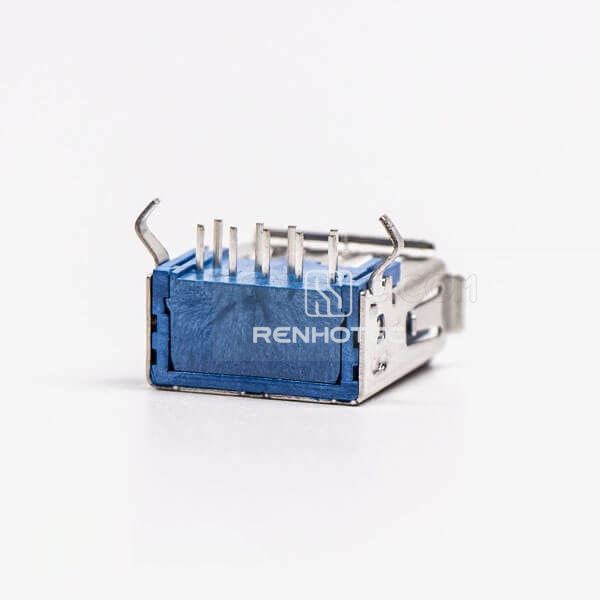 Type A USB 3.0 DIP Female Right Angle for PCB Mount