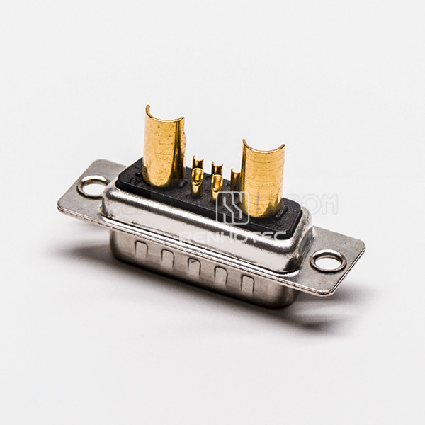 D-SUB connector 7W2 Male Power Straight Solder Type For Cable