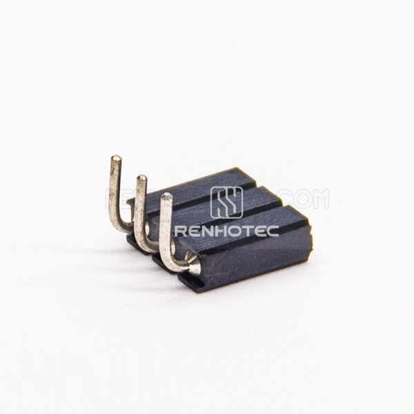 3 Pin Female Header Right Angle 2.54mm Pitch
