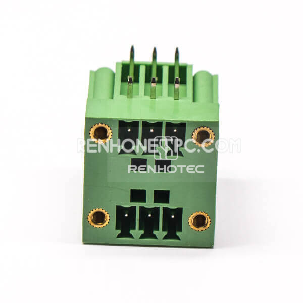 6 pin Terminal Block Multipole Plasti Brass ICE Plug