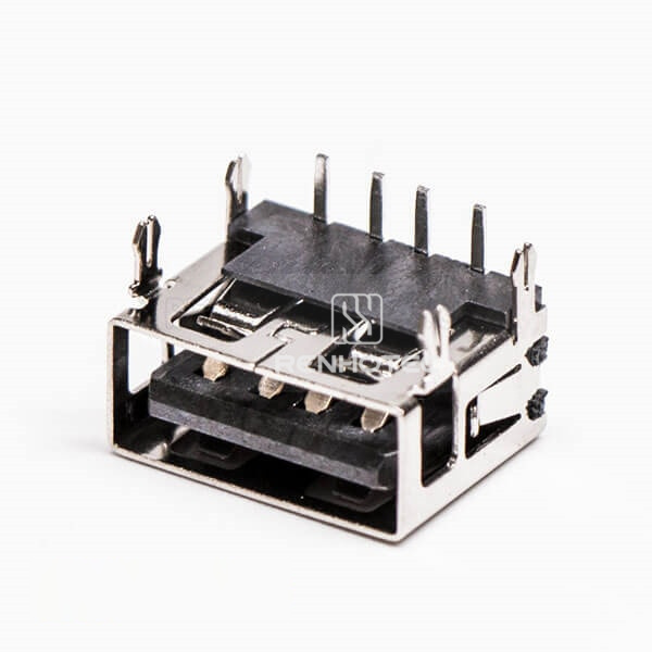 USB Connector Female Through Hole for PCB Mounting