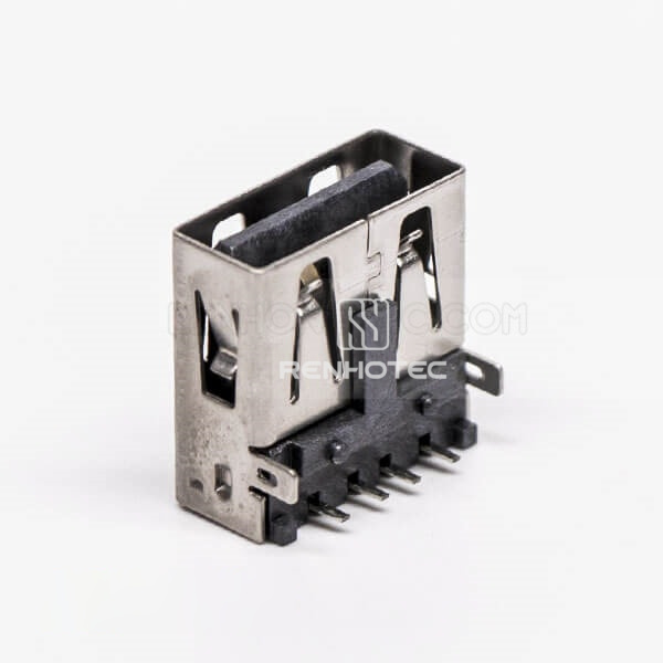 DIP USB A Right Angle Female for PCB Mount