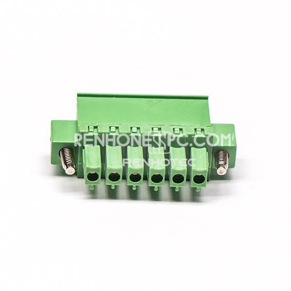 Green Screw Terminal Connector Straight Clamp Type Pluggable Connector