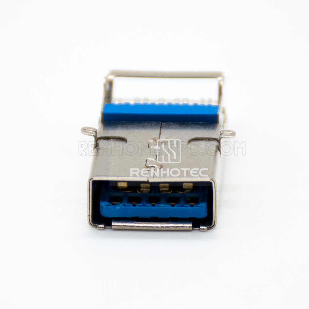 Panel mounting USB 3.0 9 Pin Connector SMT Type Double Straight Female DIP Type