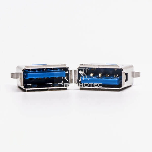 Straight Type USB 3.0 A Female DIP Through Hole for PCB Mount
