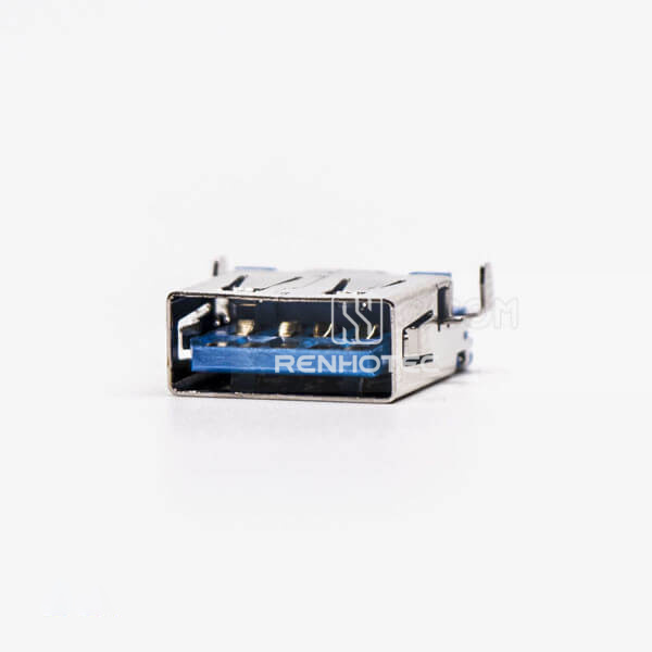 USB 3.0 90 Degree Type A Female SMT Offset Type Through Hole