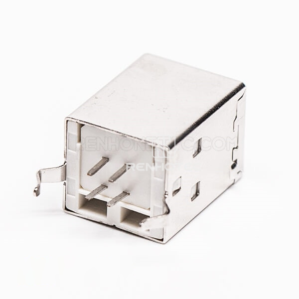 Female USB 2.0 Type B Straight DIP Through