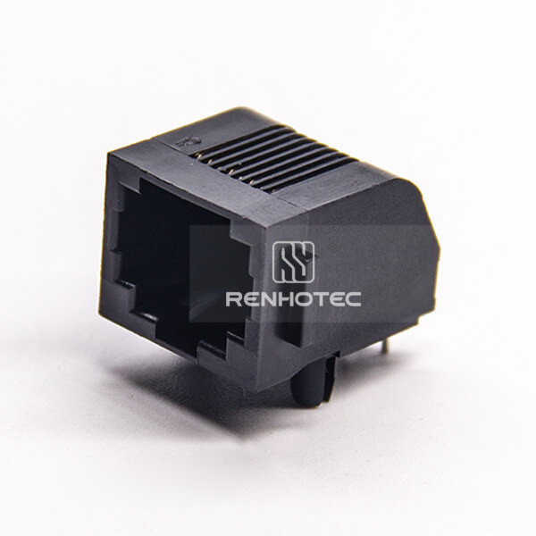 RJ45 Female Socket Ethernet Network Through Hole 90 Degree 8p8c PCB Mount