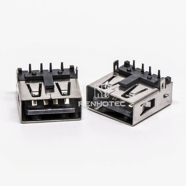 DIP USB A Right Angle Female for PCB Mount