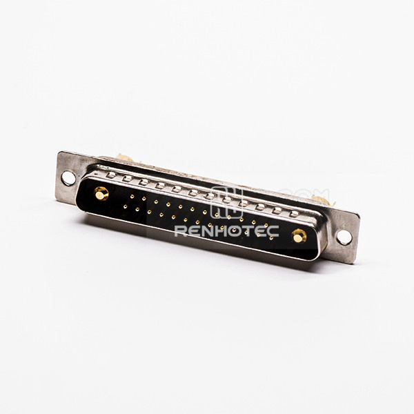 D-SUB High Current 27W2 Male Solder Type Straight For Cable Connector