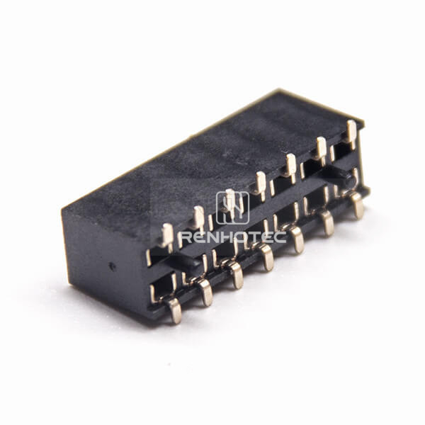 14 pin Header Female Dual Row U Type 2.54mm Picth SMT