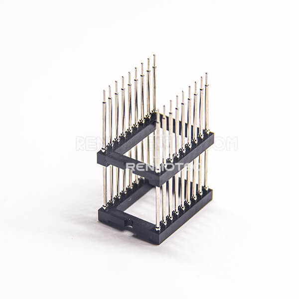 Dual Row Female Header Stright 2.54mm Picth IC Socket Dual Plastic