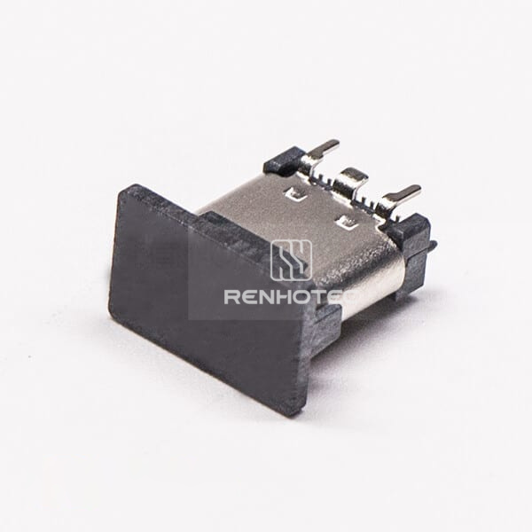 USB Type C PCB Mount Female Vertical Type SMT
