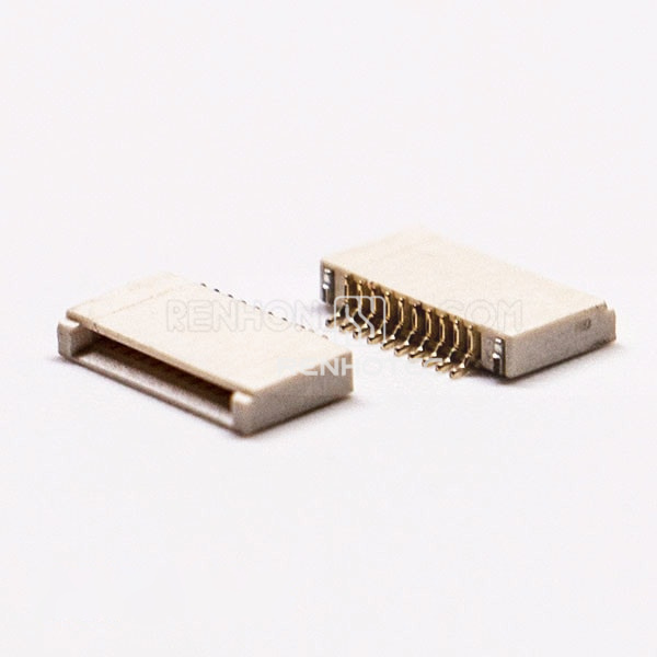 0.5PH 10 Pin FPC Front Flip and Bottom Contact Style for PCB 1.5H