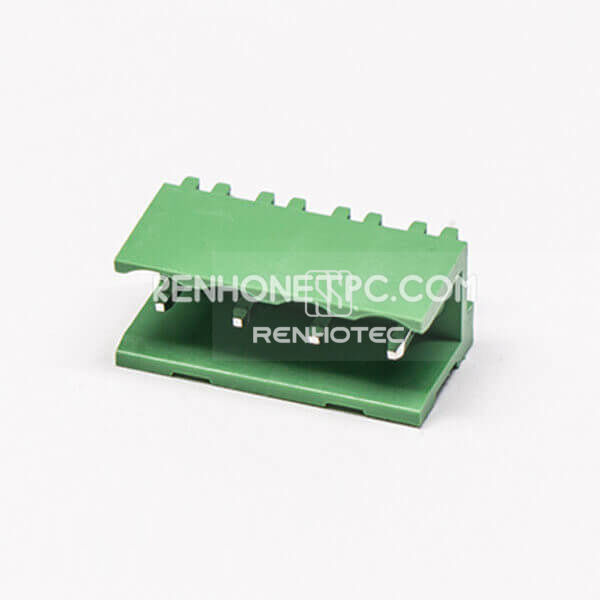 Plug in Terminal Block Connector for PCB Mount Green Straight 4pin