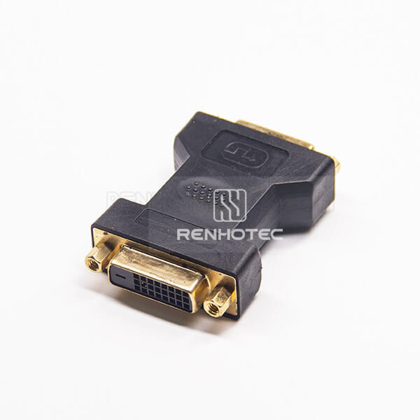 DVI 24+1-Pin Female-to-Female Straight Adapter
