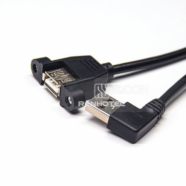 USB 2.0 Connector Pinout Right Angle A Male to Female Strsight for OTG Cable