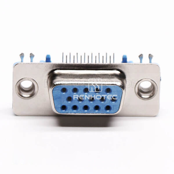 D-SUB High Density 15 Pin Female Right Angle for PCB Mount