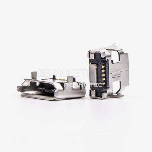 Connector Micro USB 5 Pin Type B DIP 7.15 for PCB Mount