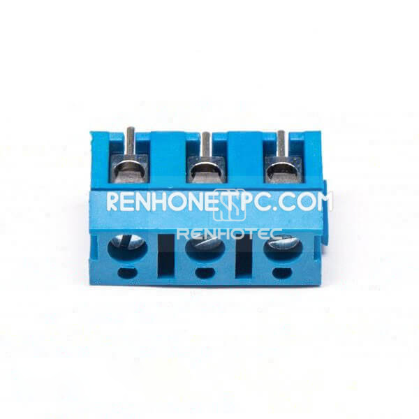 PCB Blue Terminal Block Straight 3pin Connector for PCB