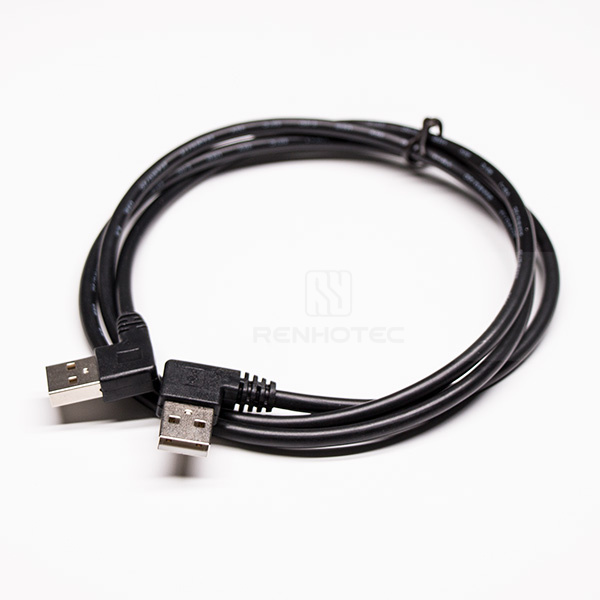 Angled Type A USB Conversion Cable A Type Male to Male 90 Degree 1m