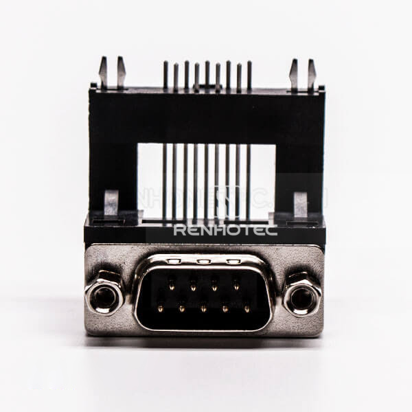 D-SUB 9 Pin Male Solder 90 Degree Through Hole Elevated socket for PCB