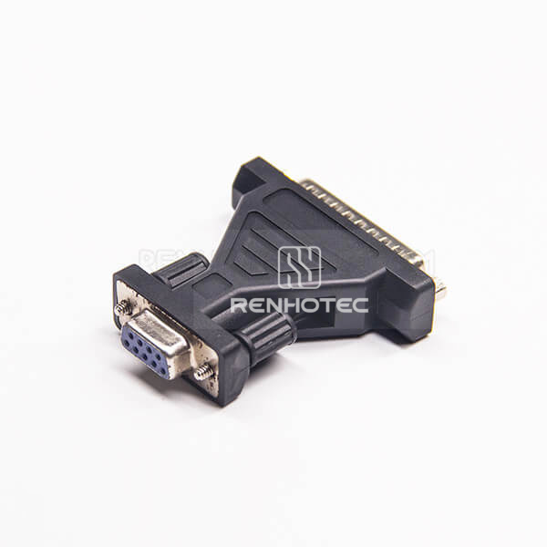 DB25 Adapter Standard D-SUB Male To 9 Pin Female Straight Injection Adapter