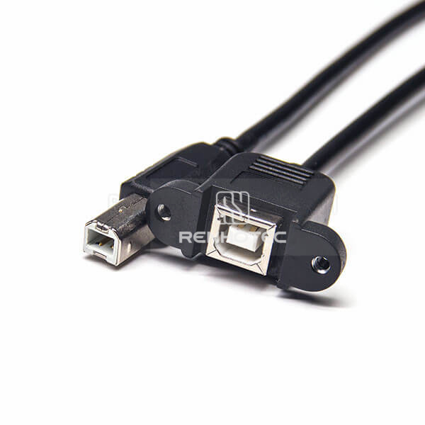 USB B to B Cable Female to Male 180 Degree OTG Cable