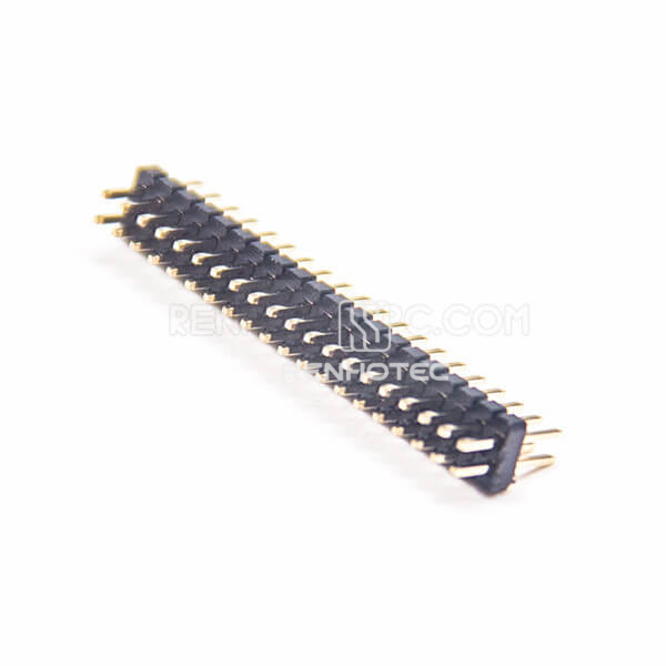 40 Pin Header Connector 180 Degree 1.27mm Dual Row Dip Type