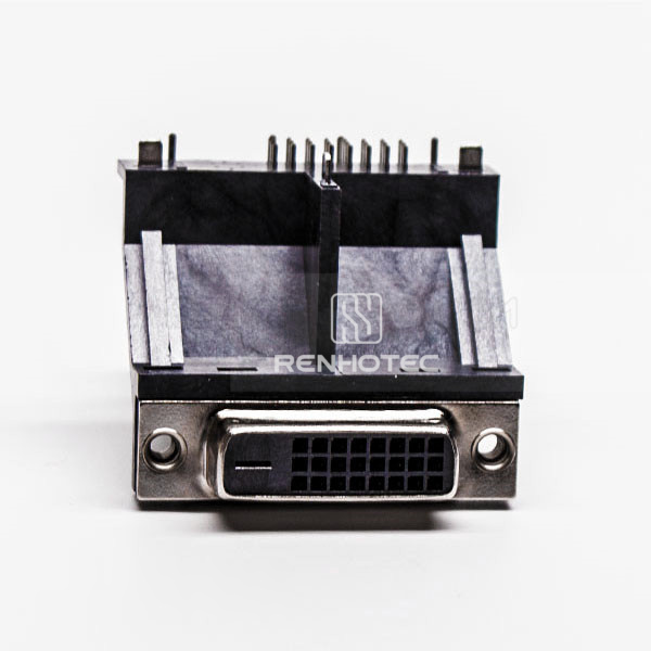 Elevated DVI Female connector for PCB Mount