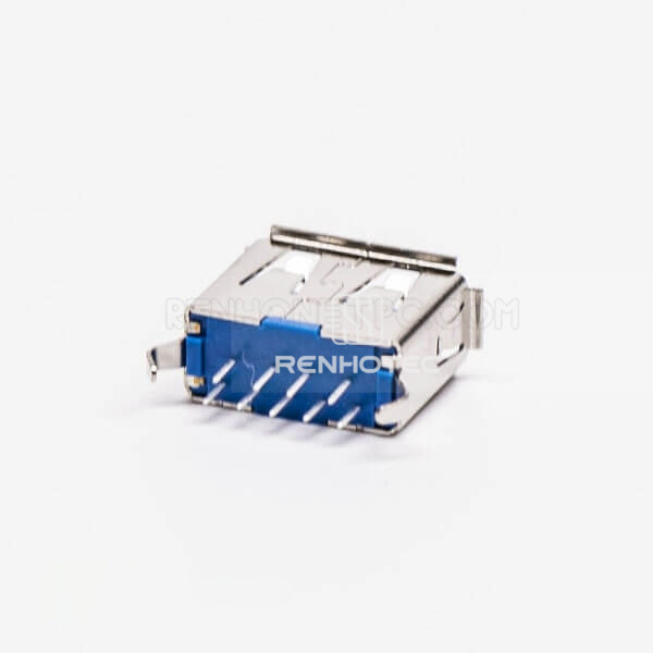 Straight Type USB 3.0 A Female DIP Through Hole for PCB Mount