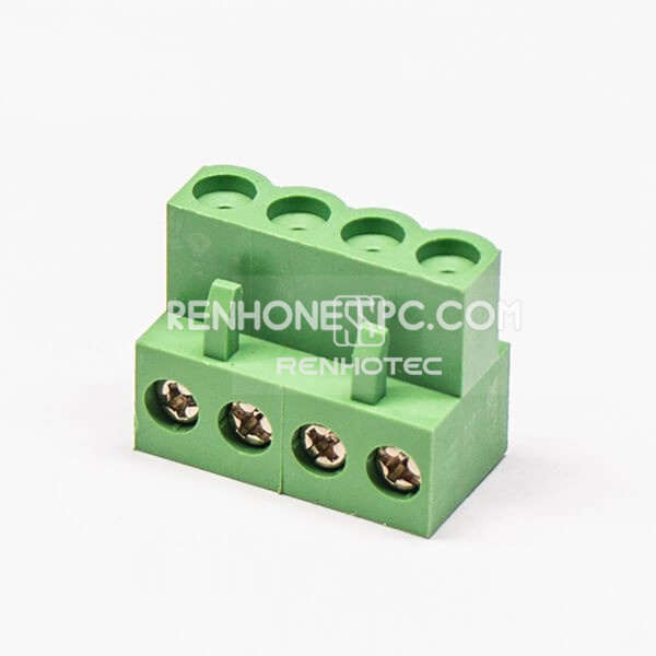 4-Pin Screw Terminal Plug, 5 mm Pitch