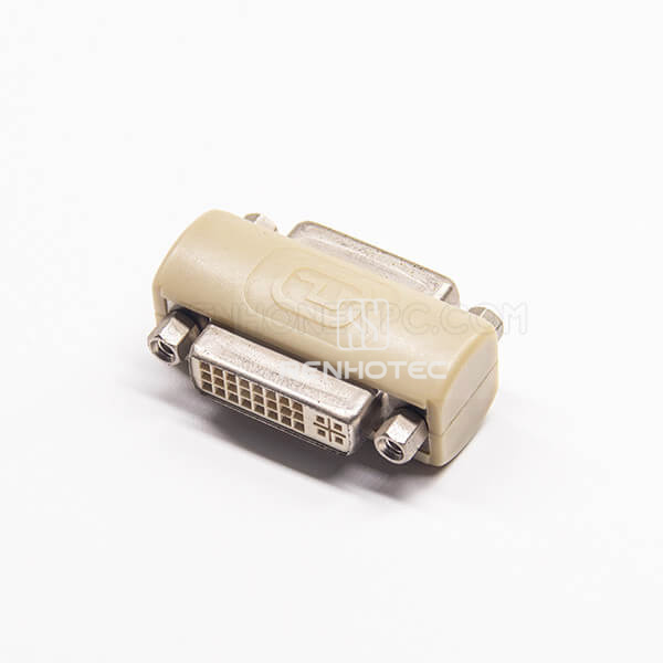 DVI Connector Female 24+5Pin To DVI 24+5Pin Straight Female Super Short Adapter