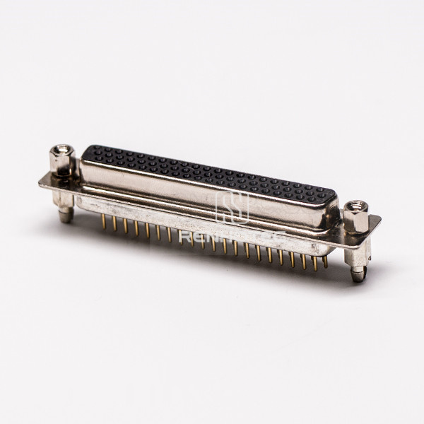 High Density D-SUB 62 Pin Female Straight Staking type Through Hole for PCB Mount connector